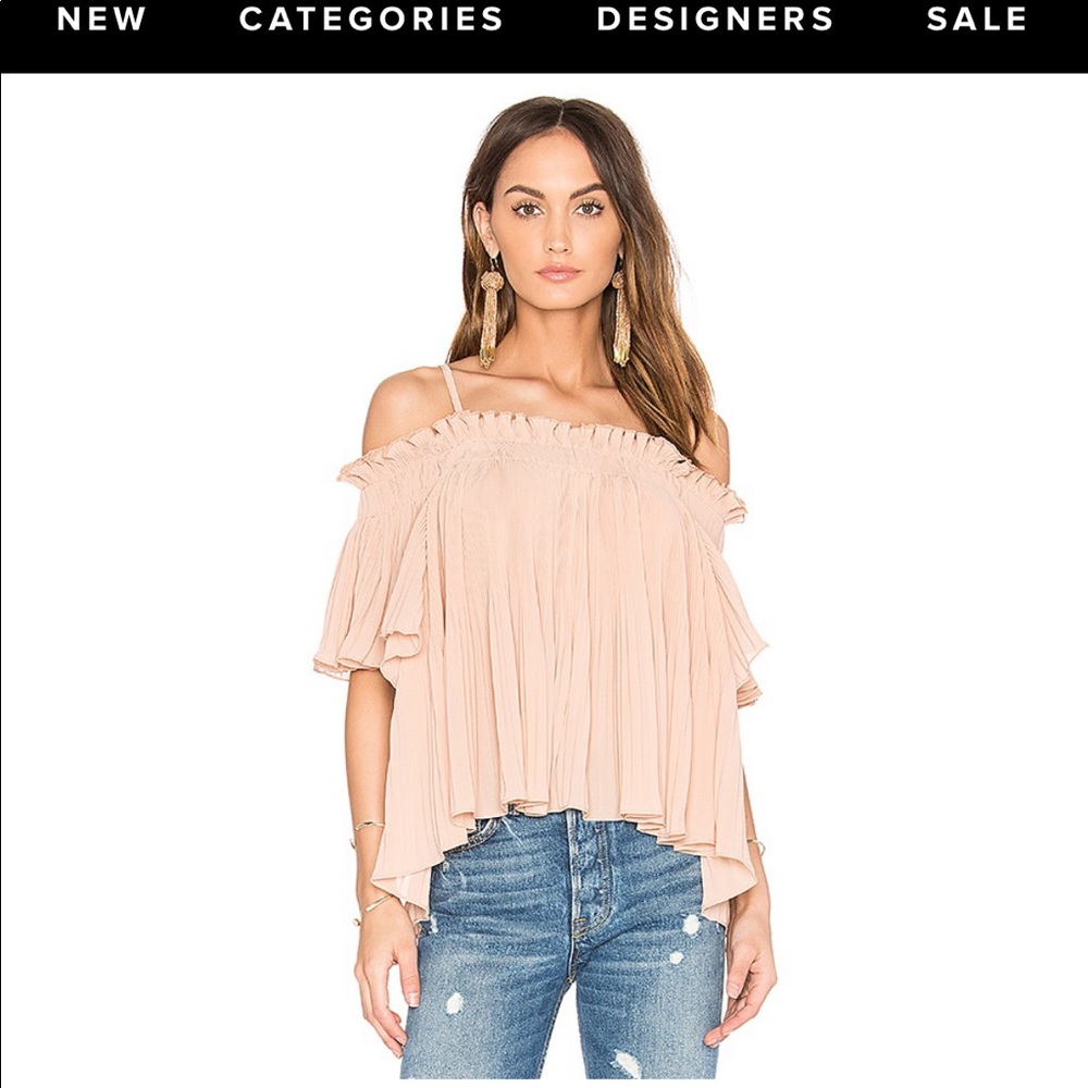 Dusty Rose Off shoulder Top